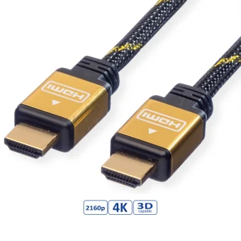 Roline GOLD HDMI kabel sa mrežom, M/M, 3.0m
