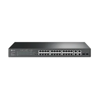 TP-Link Omada JetStream 24-Port PoE+ Smart preklopnik (Switch), 24×10/100M, 2×G-LAN, 2×G SFP, 1U 19" rackmount (250W)