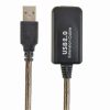 Gembird Active USB 2.0 extension cable, 10 m, black