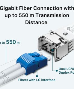 TP-Link Gigabit SFP modul, Multi-mod, MiniGBIC, LC sučelje, do 550/275m udaljenost