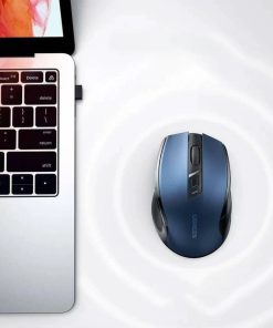 UGREEN MU006 bežični ergonomski miš, bluetooth, 4000 DPI, USB, plavo crni