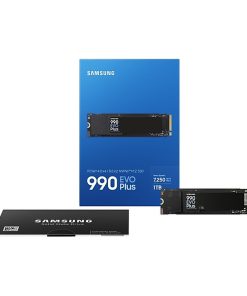 Samsung 990 EVO Plus 1TB NVMe PCIe M.2 2280 SSD, R/W: 7150/6300 MB/s (MZ-V9S1T0BW)