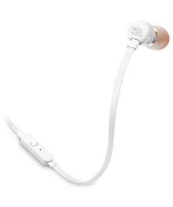 JBL T110E, in-ear slušalice s mikrofonom i upravljanjem s jednom tipkom, bijele