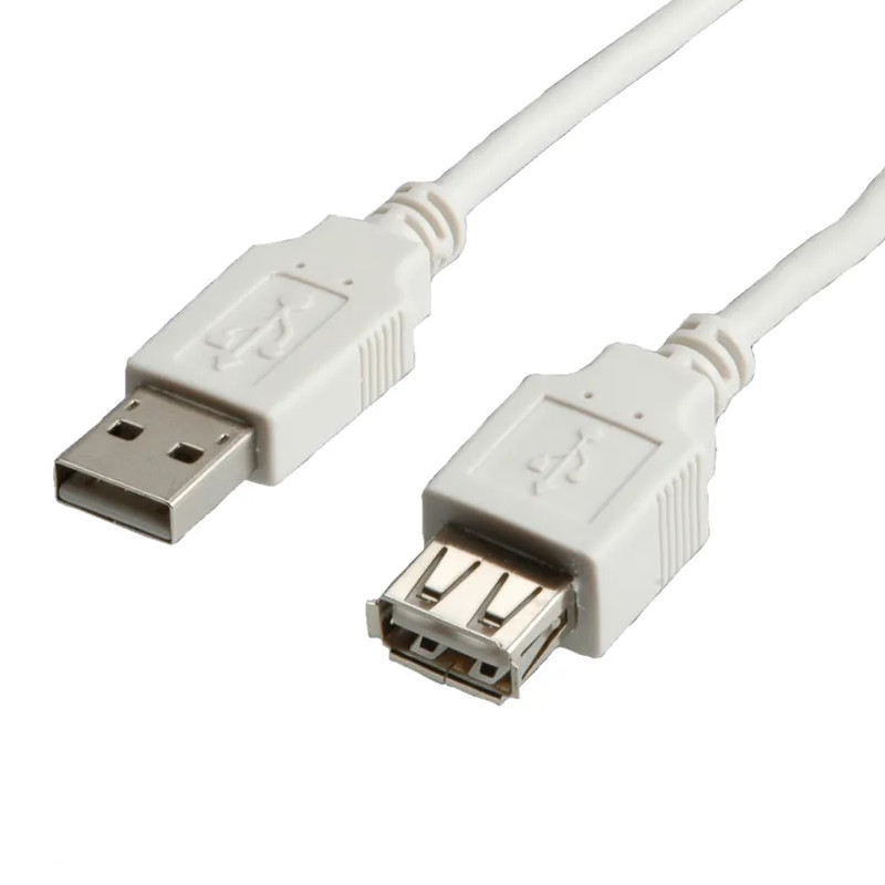 STANDARD USB2.0 kabel TIP A-A M/F, 1.8m, bež (produžni)