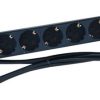 NaviaTec PDU (Power Distribution Unit) sa 6x Schuko 2x C13 priključaka, kabel C14, 19"