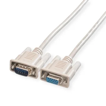 Roline VGA produžni kabel, HD15 F/M, 3.0m, sivi