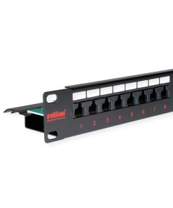 Roline Cat.6/Class E 19" Patch Panel 24-porta UTP, crni