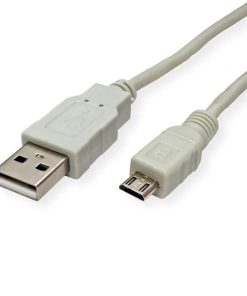 STANDARD USB2.0 kabel TIP A(M) na Micro B(M), 3.0m, bež