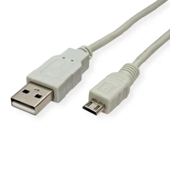 STANDARD USB2.0 kabel TIP A(M) na Micro B(M), 3.0m, bež