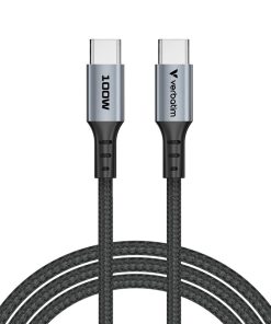 Verbatim Sync & Charge kabel USB-C na USB-C, M/M, 100W PD3.0/QC3.0, crni, 1.2m