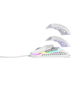 Cherry XTRFY M42 optički RGB igraći miš, 16000 cpi, USB, bijeli