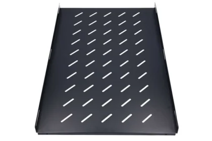 Extralink 1U 750mm Fixed shelf, 19", 752x472mm, for 1000mm depth cabinets, Black