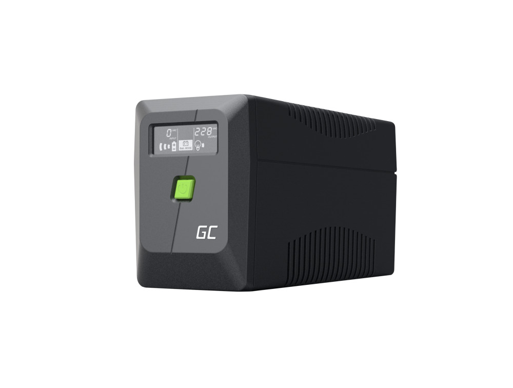 Green Cell UPS (UPSLM360) 650VA/360W, Modified sine wave, Line Interactive AVR, LCD