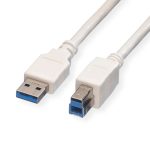 Roline VALUE USB3.0 kabel TIP A-B M/M, 3.0m, bijeli