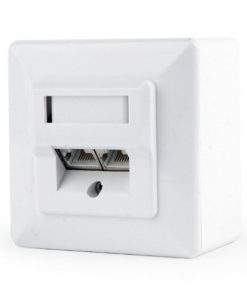 Gembird CAT6 STP 2-port wall mount face plate