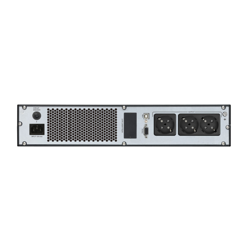 Fortron Source UPS Champ Rack 1000VA/900W, On-line double conversion, USB, RS-232, 3×Schuko, 2×9Ah, LCD