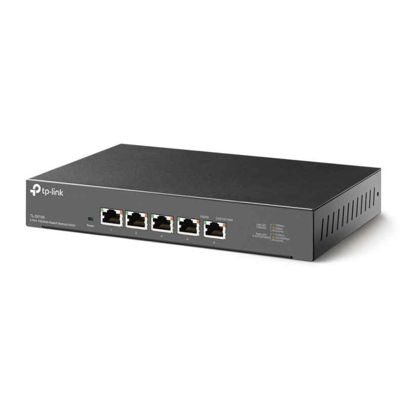 TP-Link 5-Port Multi-gigabit 10G preklopnik (Switch), 5×10G, desktop kućište