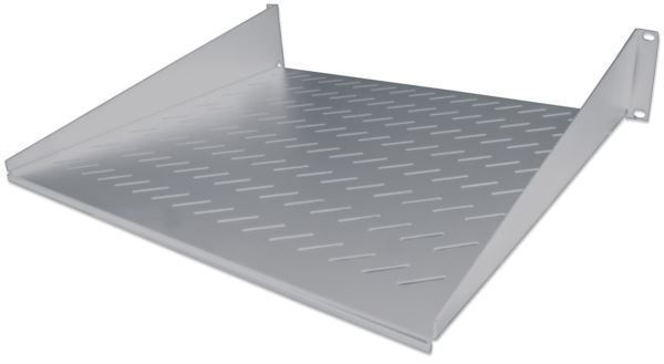 NaviaTec 19" polica za mrežni ormar, 400 mm, 3U, Cantilever, siva
