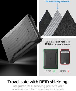 Spigen Universal Passport Holder with MagSafe Wallet, crni