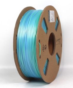 Gembird Filament, PLA Silk Rainbow, blue green, 1.75 mm, 1 kg