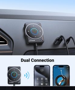 UGREEN bežični Audio receiver, Bluetooth, USB, 3.5mm, crni