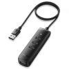 UGREEN 4-portni USB-A HUB 4×USB-A 3.0, 1.0m, crni