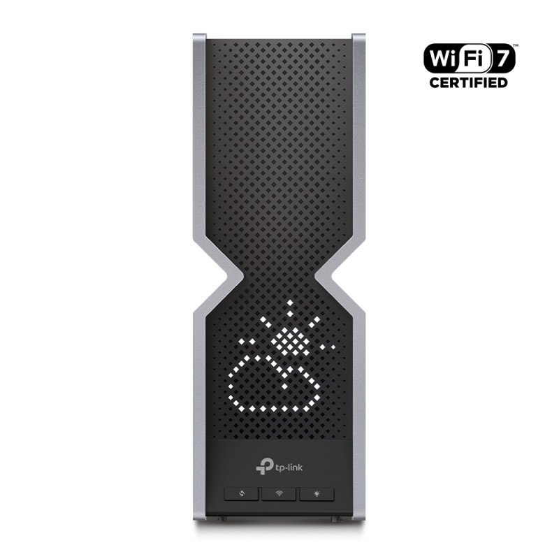 TP-Link BE1900 bežični usmjerivač (Tri-Band Router Wi-Fi 7), 1376Mbps/5760Mbps/11520Mbps (2.4GHz/5GHz/6GHz), 4×4 MU-MIMO, 802.11be, 1×10G WLAN , 4×2.5G LAN, 1×10G SFP+/RJ4, USB3.0, 8×antene