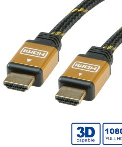 Roline GOLD HDMI kabel sa mrežom, M/M, 10m