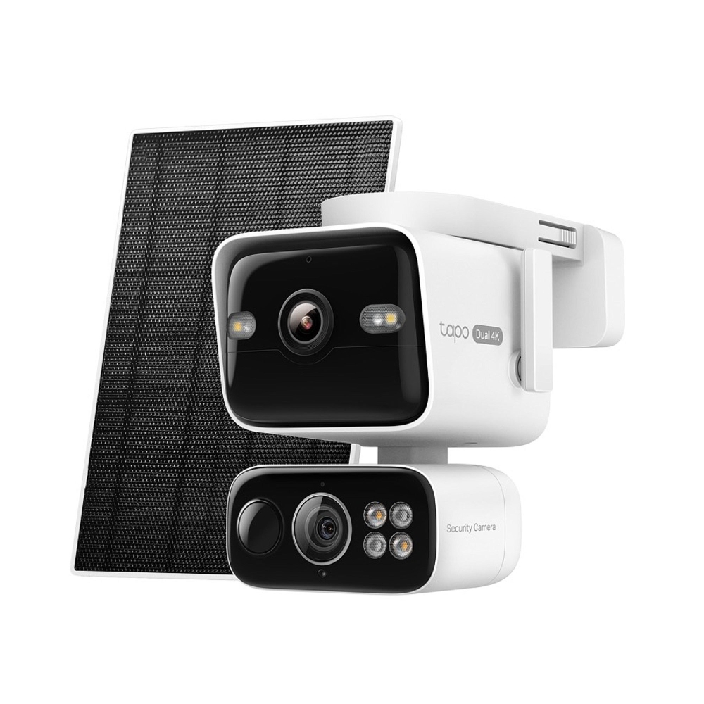 TP-Link Tapo C675D kamera + Tapo A202 Solar panel, 4K/8MP (3840x2160), 10000mAh punjiva li-lon bater, microSD, 6×Spotlights, detekcija pokreta, IP65, Dual Lens/Telephoto, Wi-Fi/Tapo app