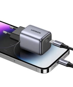 UGREEN Nexode Mini GaN II Tech zidni punjač 20W, USB-C, PD3.0/QC4+, crni