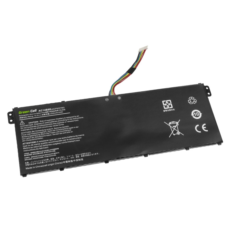 Green Cell (AC72) baterija 2200mAh, 15.2V AC14B3K AC14B8K za Acer Aspire 5 A515 A517 R15 R5-571T Spin 3 SP315-51 SP513-51 Swift 3 SF314-52