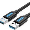 Vention USB 3.0 A Male to A Male Cable 1m, Black