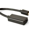 Gembird 4K Mini DisplayPort to DisplayPort adapter, black