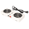 Roline 19" krovni ventilacijski modul s 2 ventilatora za zidne ormare, sivi