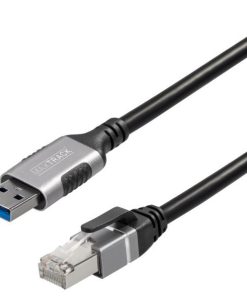 Transmedia Ethernet Cable Cat6 F UTP USB A 3.0 to RJ45, 2m