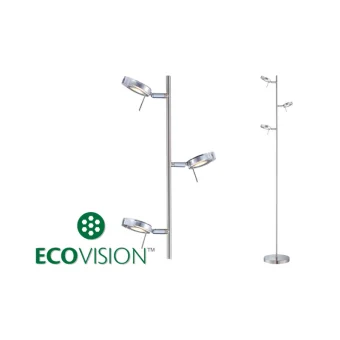 EcoVision LED podna svjetiljka 3×5W, 3000K topla bijela, podesiva akrilna sjenila