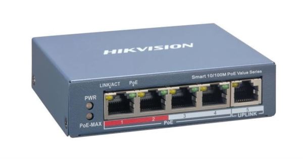 HikVision 4 Port Fast Ethernet Smart POE Switch