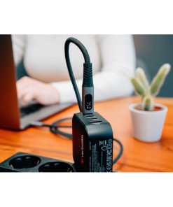 Verbatim Sync & Charge kabel USB-C na USB-C sa zalonom, USB4.0, M/M, 240W PD3.1, 40 Gbps, 4K/8K, crni, 1.2m