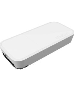 Mikrotik wAP ax (wAPG-5HaxD2HaxD), 800MHz (2 cores), 256 RAM, 128MB NAND, 2×GLAN, 2.4Ghz/5Ghz 802.11a/n/ac/ax, RouterOS v7, vanjsko kućište bijelo, PSU, PoE inj.