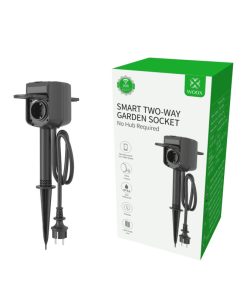 WOOX WiFi Smart dvosmjerna vanjska utičnica, 16A/3680W, WooxHome app, glasovna kontrola - Alexa & Google Assistant (R6079)