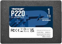 Patriot P220 1TB SATA3 SSD 2.5"