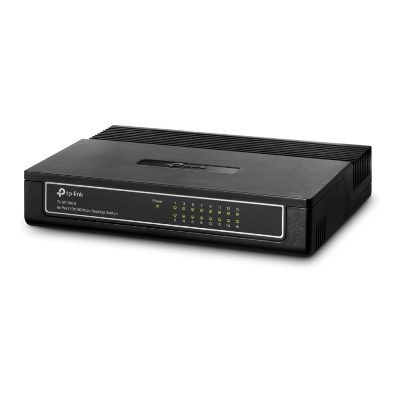 TP-Link 16-port Desktop preklopnik (Switch), 16×10/100M RJ45 ports, plastično kućište