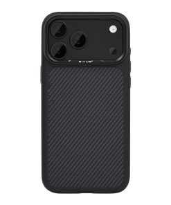 Rixus Mag Carbon With MagSafe Compatible For Apple iPhone 17 Pro, 18 Pro Titanium Black