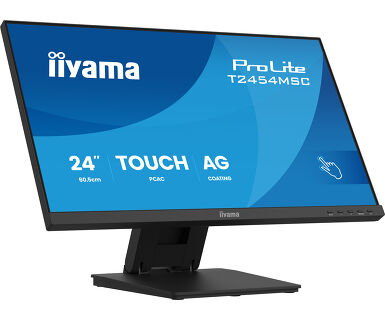 IIYAMA 24" T2454MSC-B3AG Touchscreen FHD (1920x1080) IPS 16:9, 300 cd/m2, 4ms, 1000:1, HDMI, DP, USB-Ax2, InCell PCAP 10 point touch, zvučnici, AG,