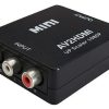 Transmedia AV to HDMI converter, with upscaler