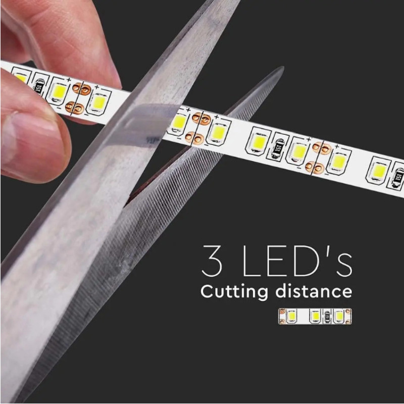 LED traka 5m, SMD 2835, 60LED/m, 17W, 12V, 3000K, IP20