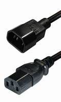 Transmedia IEC 60320 C14 plug-IEC 60320 C13 jack 2m