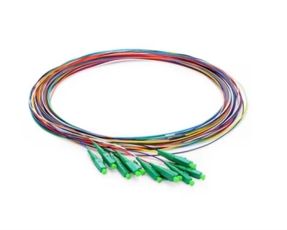 NFO Fiber optic pigtail LC APC, SM, G.657A2, 900um, 2m, LSZH, 12 pack