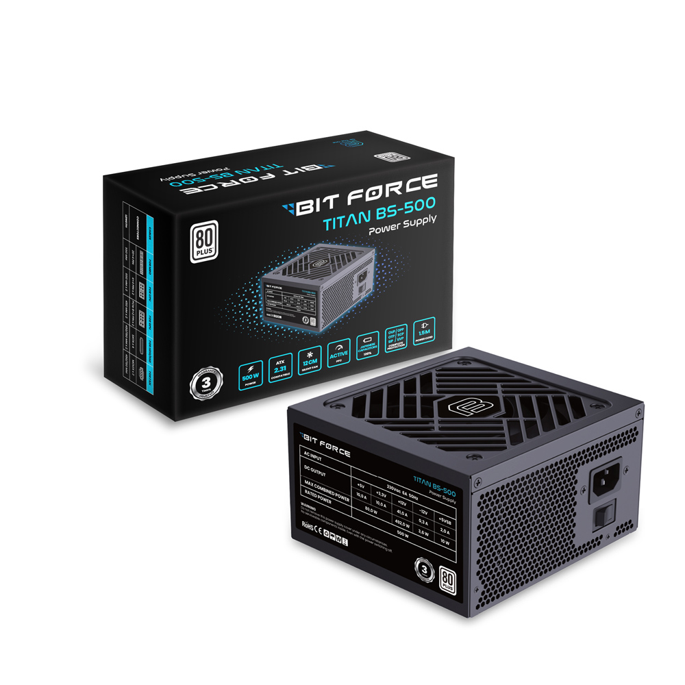 BIT FORCE napajanje 500W 80+ TITAN BS-500 ATX 2.31