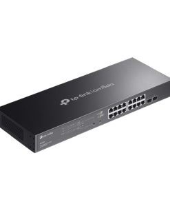 TP-Link Omada JetStream 18-port Gigabit PoE+ upravljiv preklopnik (Switch), 16×G-LAN PoE+, 2×SFP Gigabit, IPv6, 1U 19" rack-mount kućište (150W)